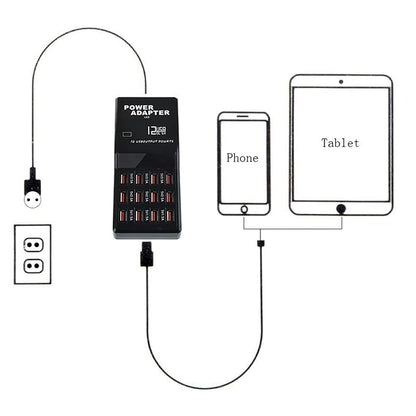 12 Port USB Charger